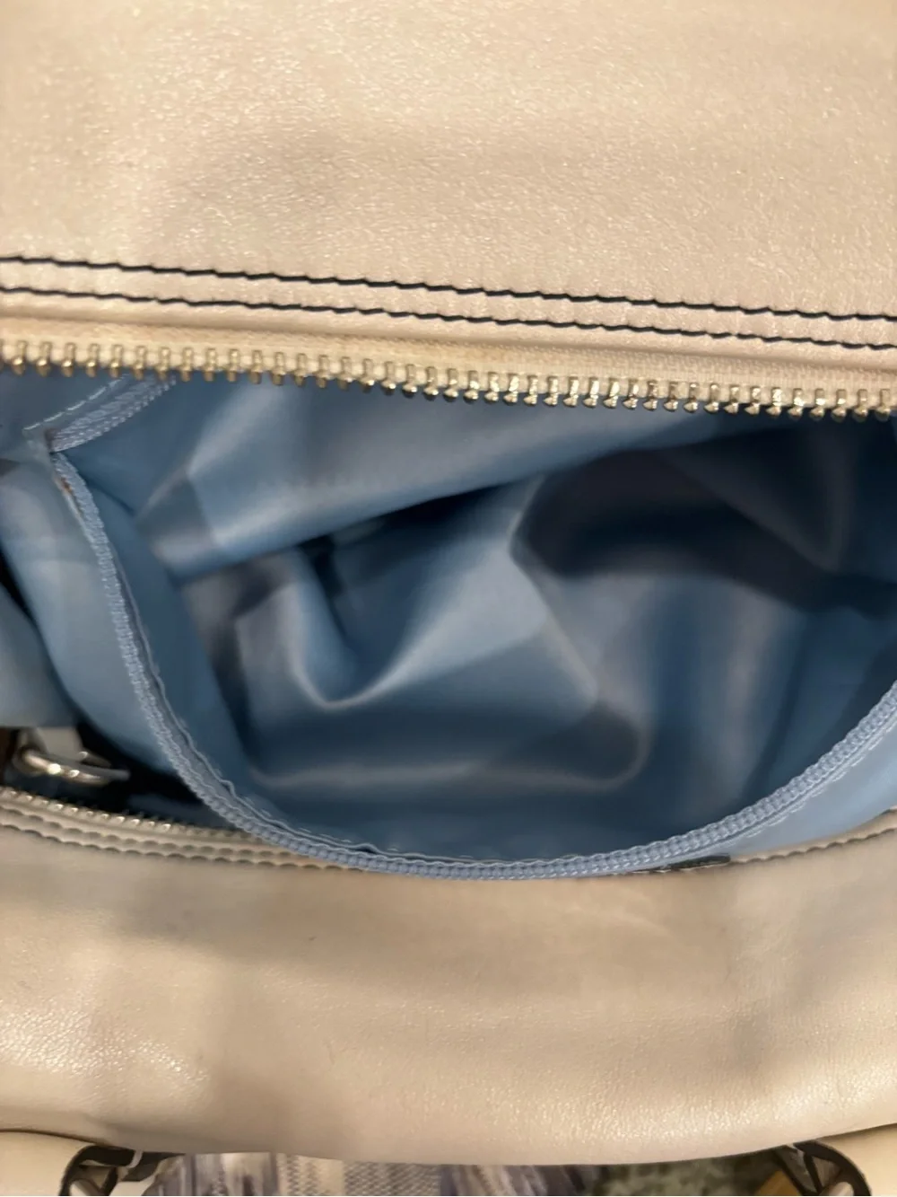 Coach Madison Op Art kat Sabrina Satchel Signature Tote Monogram Canvas Silver